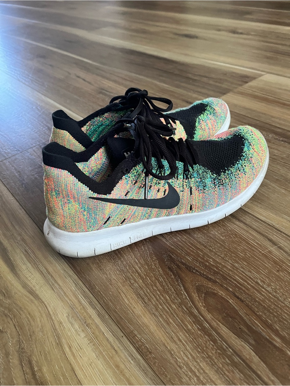 Nike Multicolor Flyknit running shoes